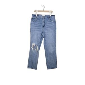 Abercrombie & Fitch 90's Straight Ultra High Rise Jeans Blue Size 14 Short